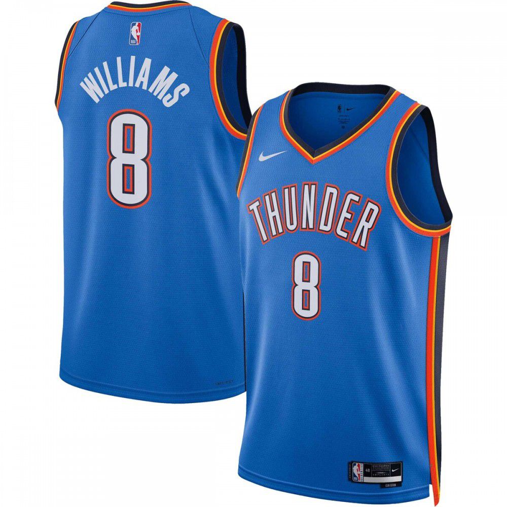 Jalen Williams Oklahoma City Thunder Unisex 2022/23 Swingman Jersey - Icon Edition - Blue-Pro Kit Vault | Brand New 26/27 Sports Jerseys
